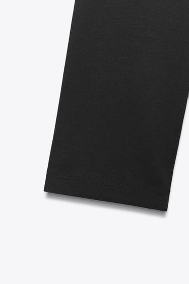 BOAT NECK T-SHIRT - Black by Zara - Image 6