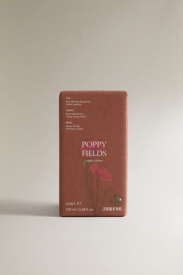 (100 ML) POPPY FIELDS FABRIC FRESHENER SPRAY - Red / Orange by Zara - Image 3