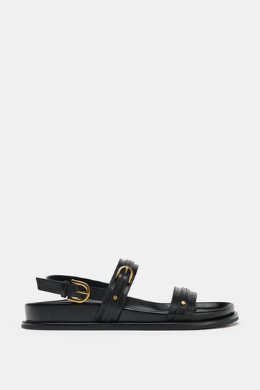 STRAPPY BACK SANDALS - Black da Zara - Imagem 0
