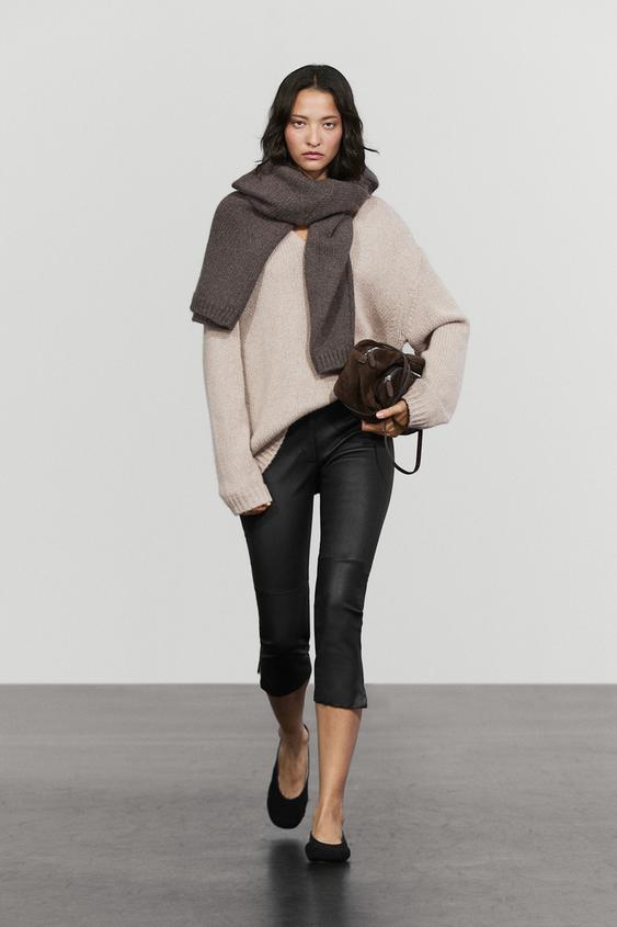 Zara Leather capris - Black - Image 0