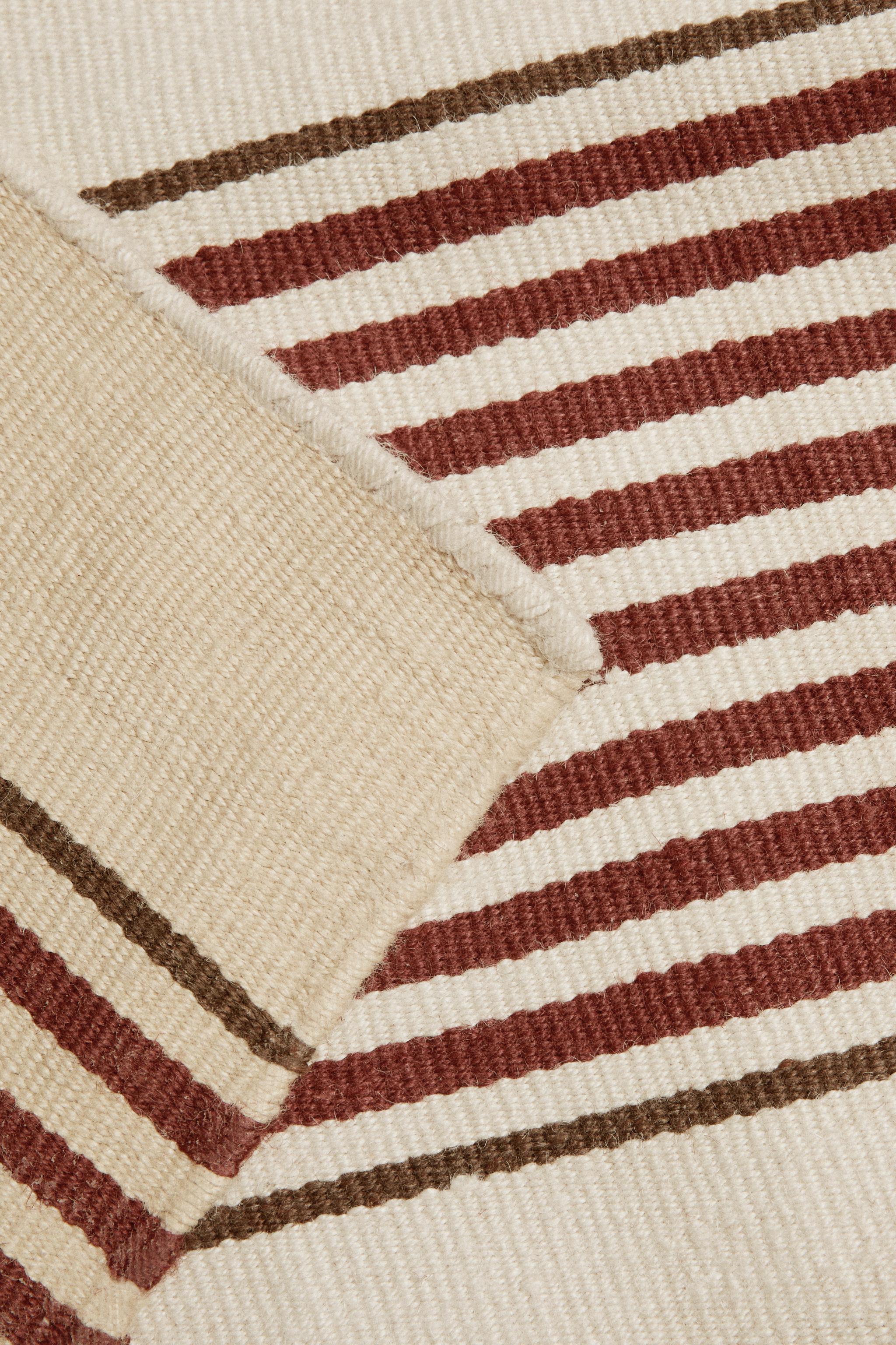 TAPIS JUTE ET COTON RAYURES