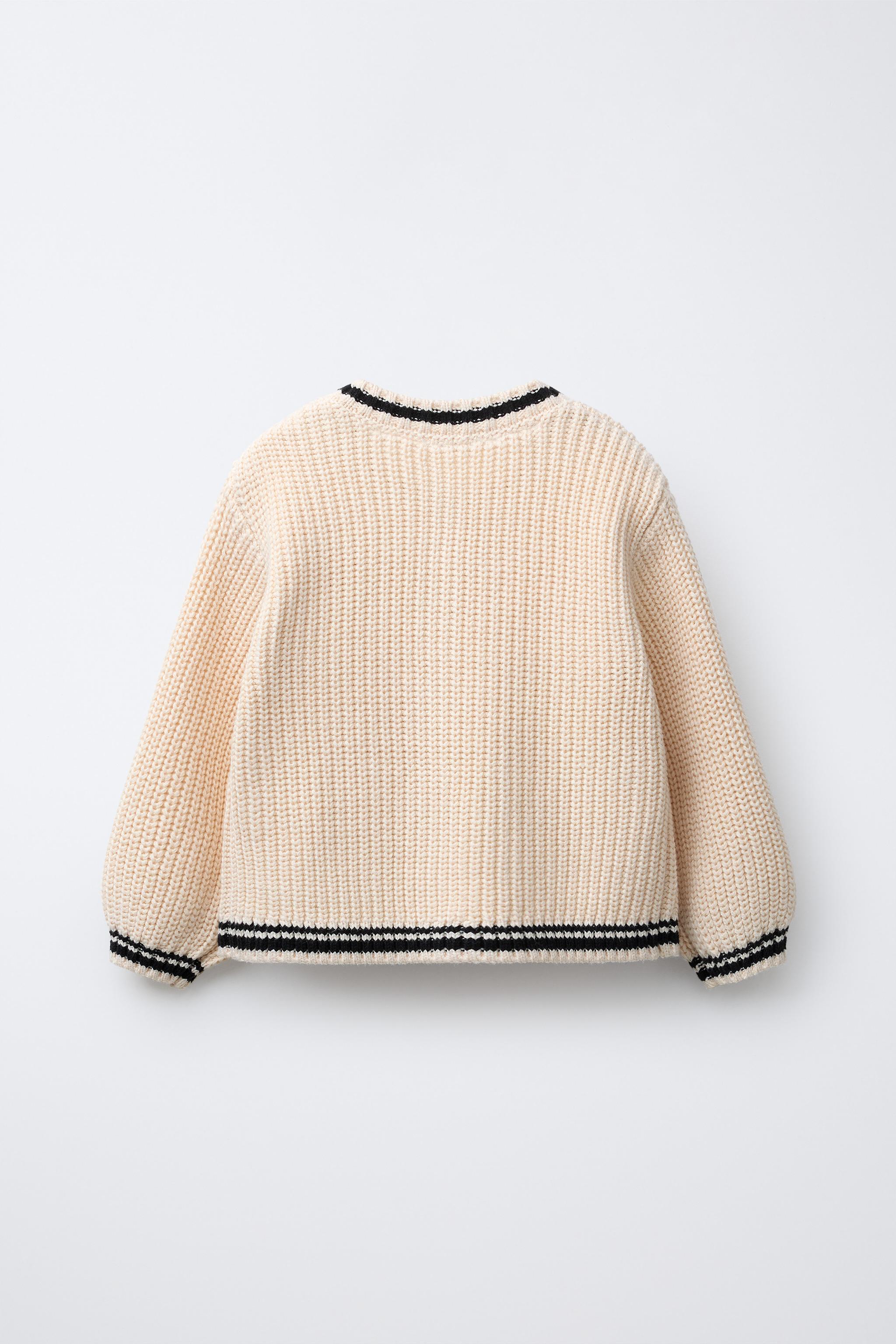 MINNIE MOUSE © ディズニー刺繍入りニットカーディガン - エクリュ