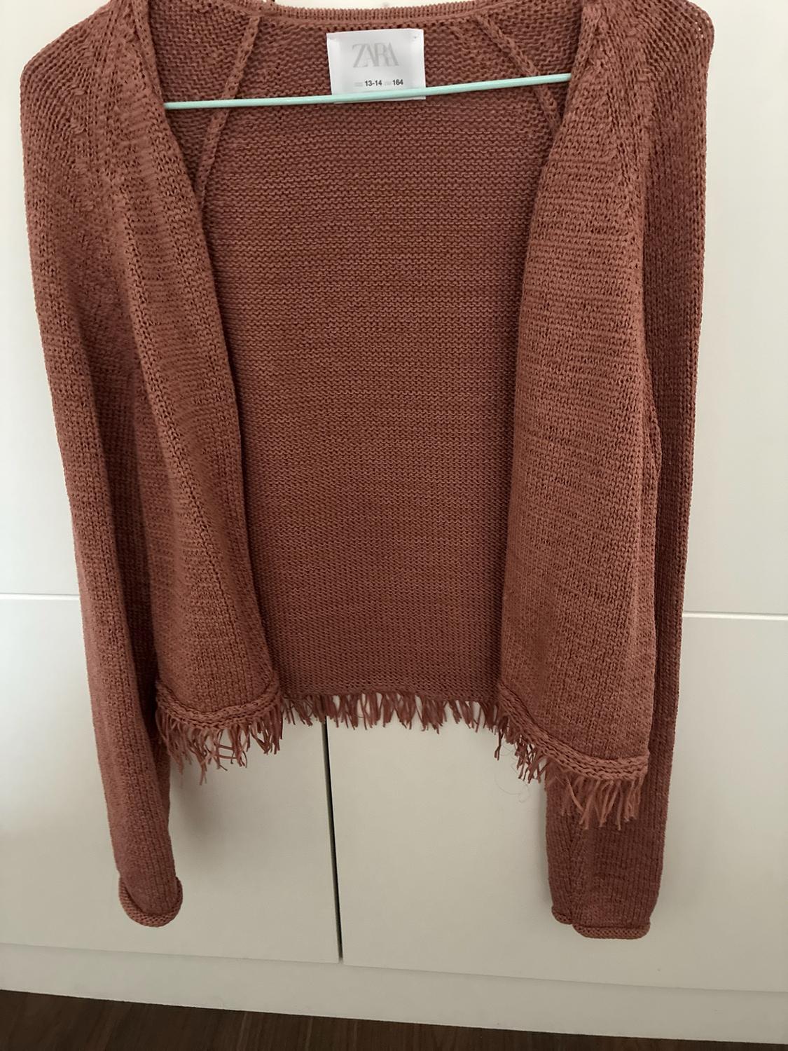 KNIT CARDIGAN WITH FRINGING - Image 4