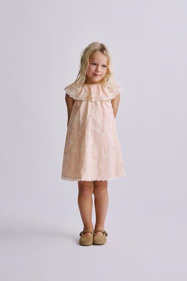 ROBE À FLEURS BRODÉES - Rose de Zara - Image 4