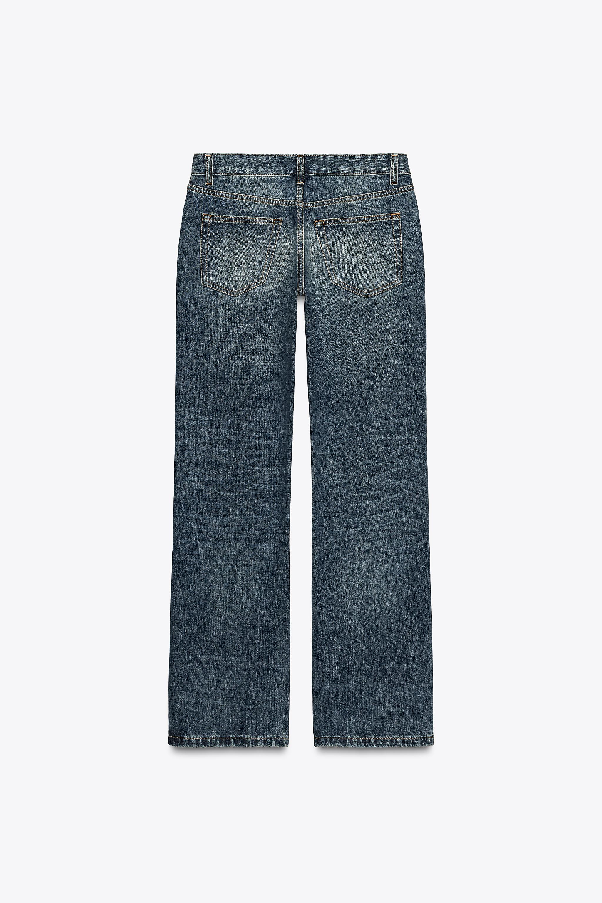 ZW COLLECTION LOW RISE BOOTCUT JEANS - Blue | ZARA United States