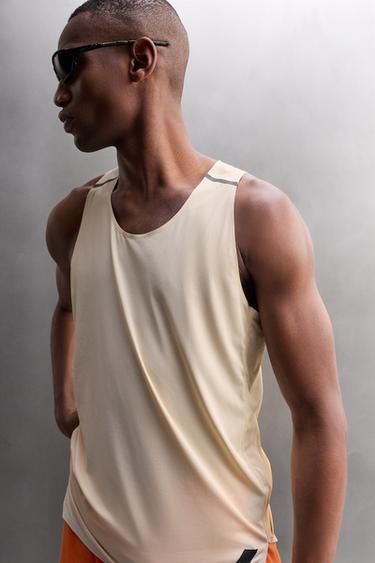 DÉBARDEUR TECHNIQUE COLOR BLOCK - Blanc cassé de Zara - Image 4