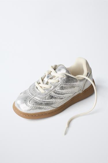 METALLIC SNEAKERS - Silver by Zara - Image 2