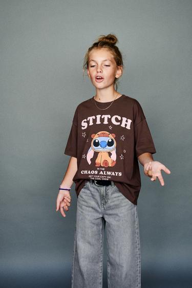 CAMISETA ESTAMPADA LILO & STITCH © DISNEY - Marrón de Zara