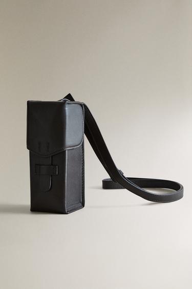 LEREN LOMOMATIC CAMERAHOES - Bruin van Zara - Afbeelding 0