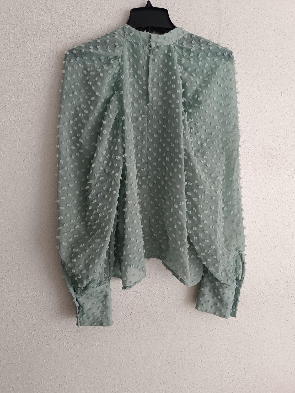 SEMI-SHEER TEXTURED BLOUSE - Image 2