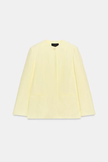 ZW COLLECTION STRAIGHT BLAZER - Yellow by Zara