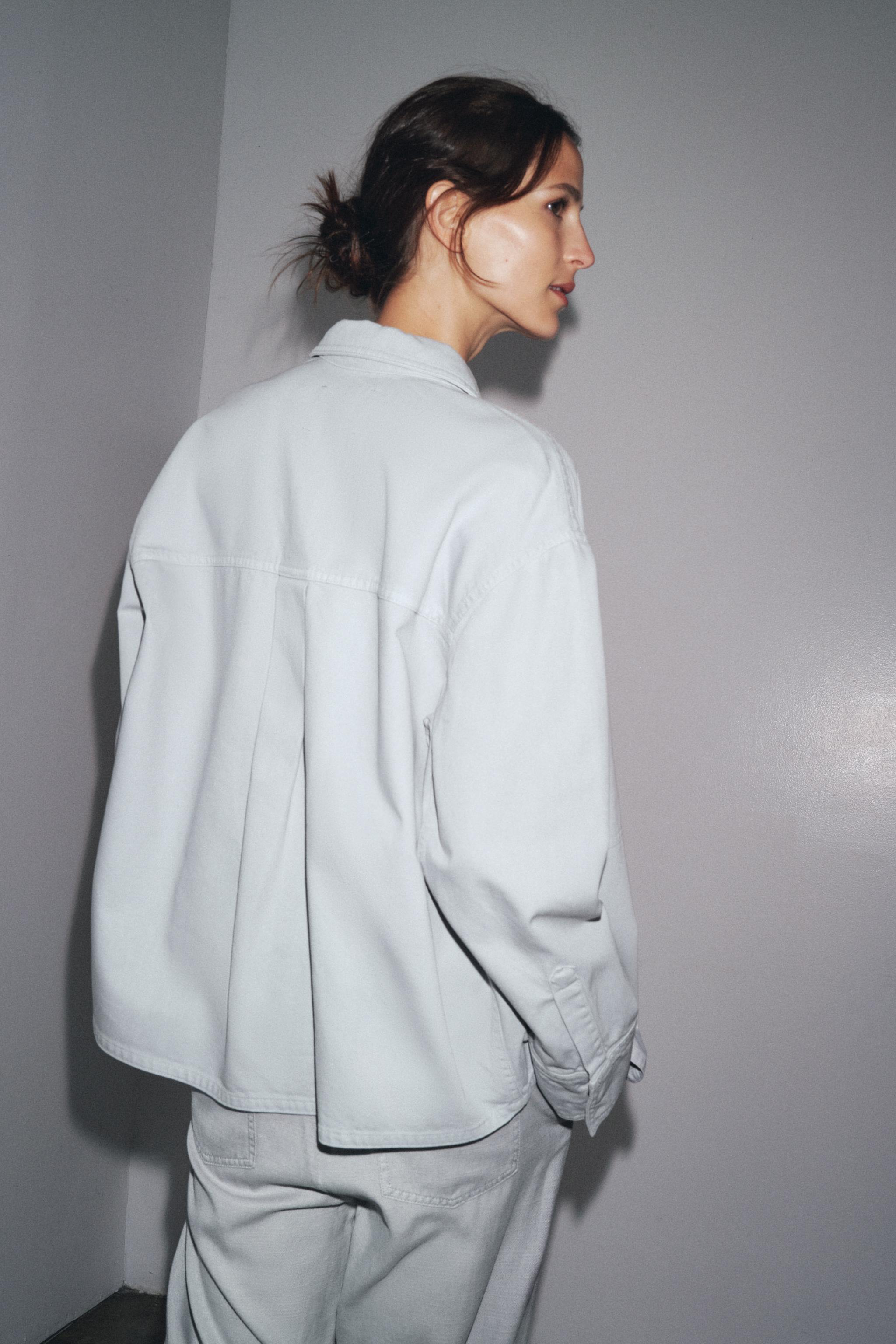安心★関税込み★ZARA★ZW COLLECTION POCKET OVERSHIRT ZW COLLECTION POCKET OVERSHIRT - Light yellow | ZARA United