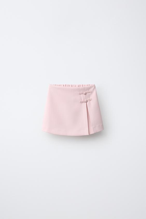 SHORT-SAIA COM ALAMARES - Rosa-pastel da Zara - Imagem 0