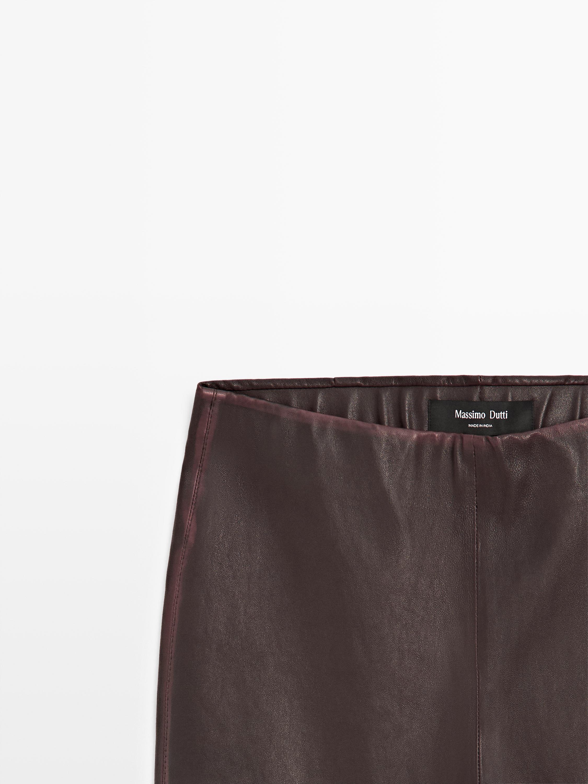 Leggings en cuir nappa