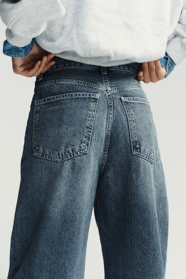 JEAN TRF EXTRA WIDE LEG TAILLE HAUTE - Indigo de Zara - Image 6