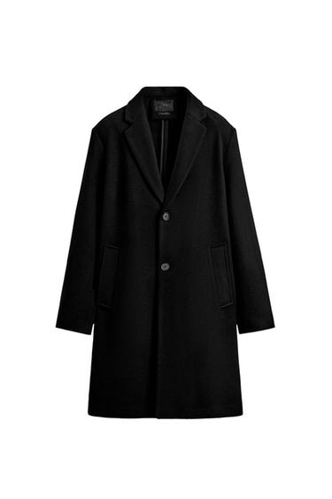 REGULAR FIT WOOL BLEND COAT