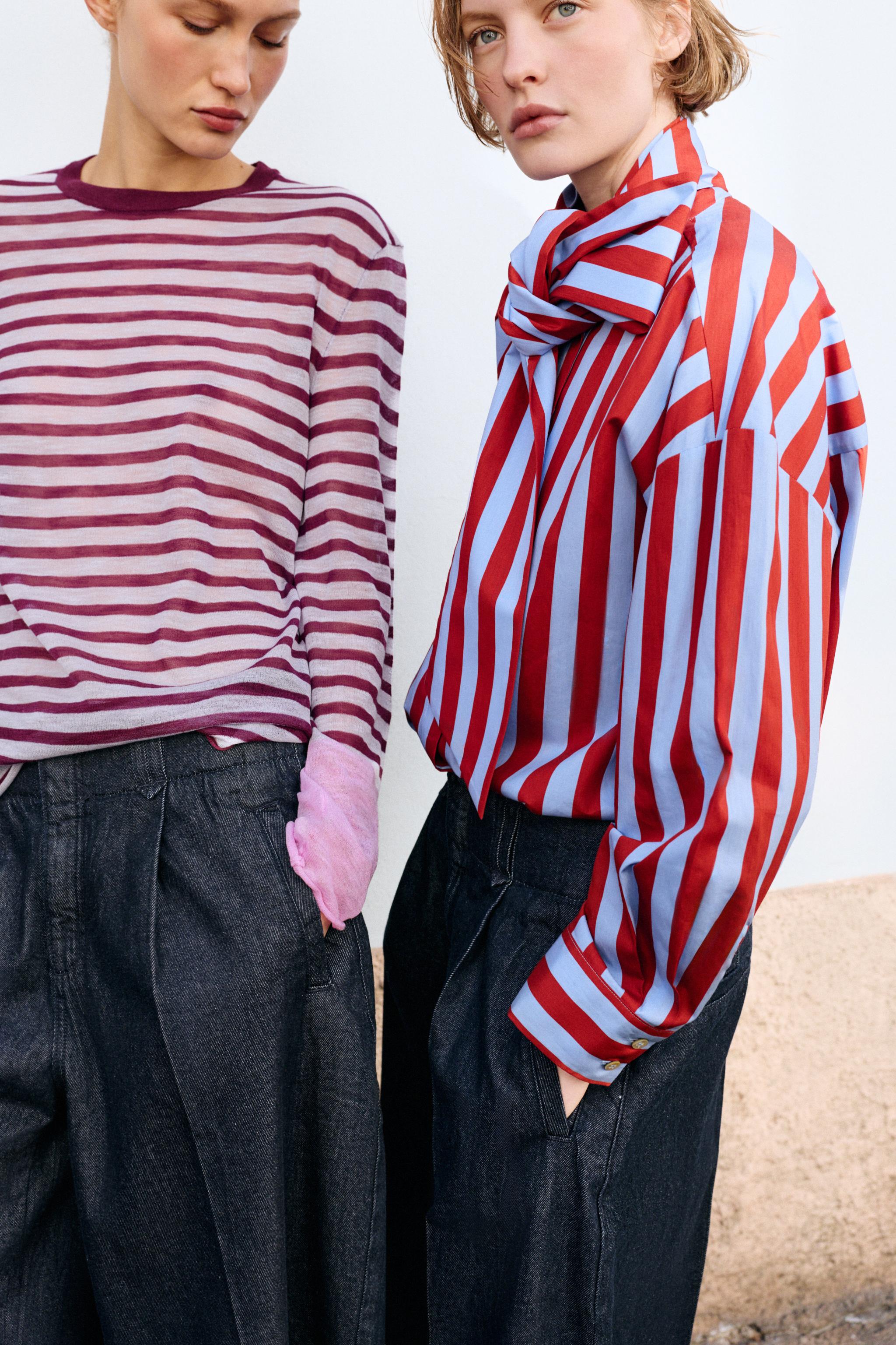 STRIPED KNIT JUMPER