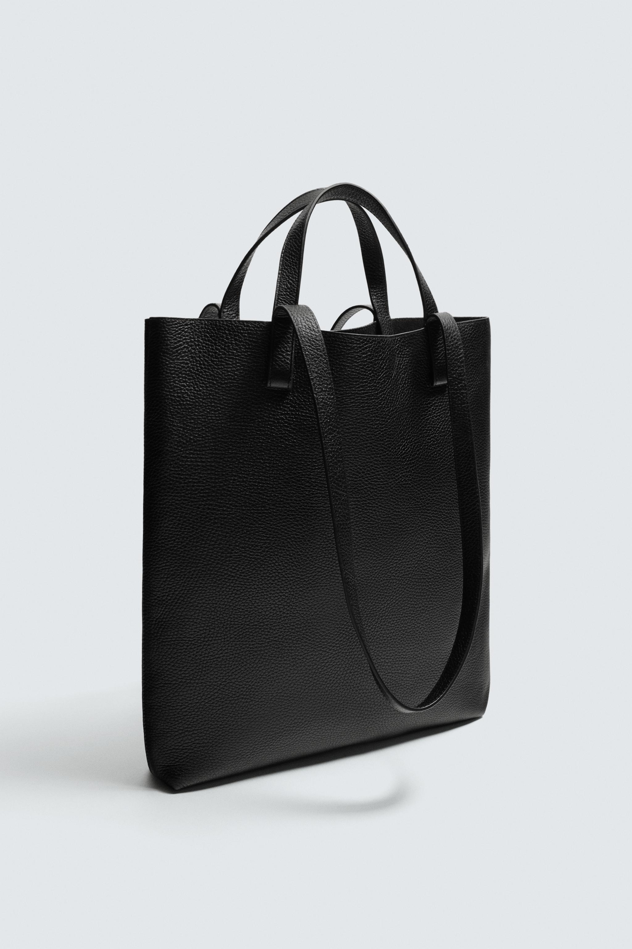 LEATHER SHOPPER BAG