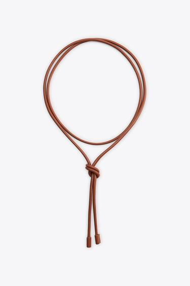 Zara CIRCULAR LEATHER BELT - Leather