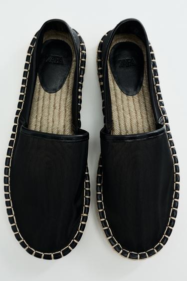 ESPADRILLE MESH - Noir de Zara