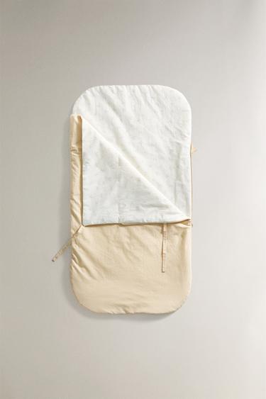 CHILDREN'S FLORAL CARRYCOT BABY WRAP - Butter by Zara - Image 4