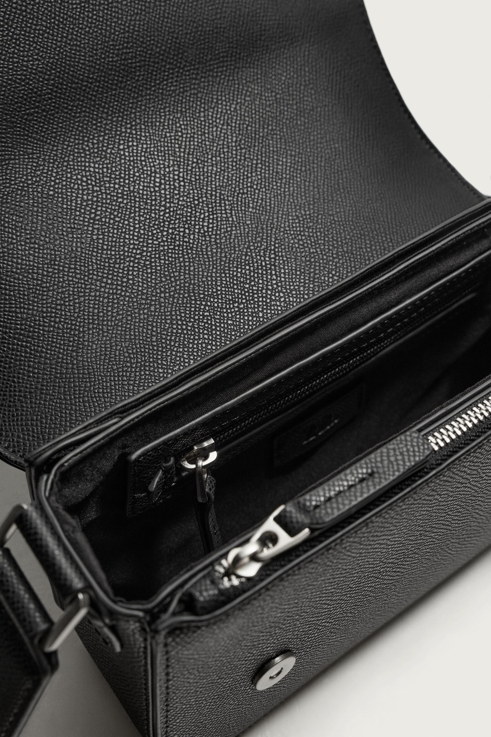 テクスチャードクロスボディバッグ - ブラック | ZARA Japan / 日本