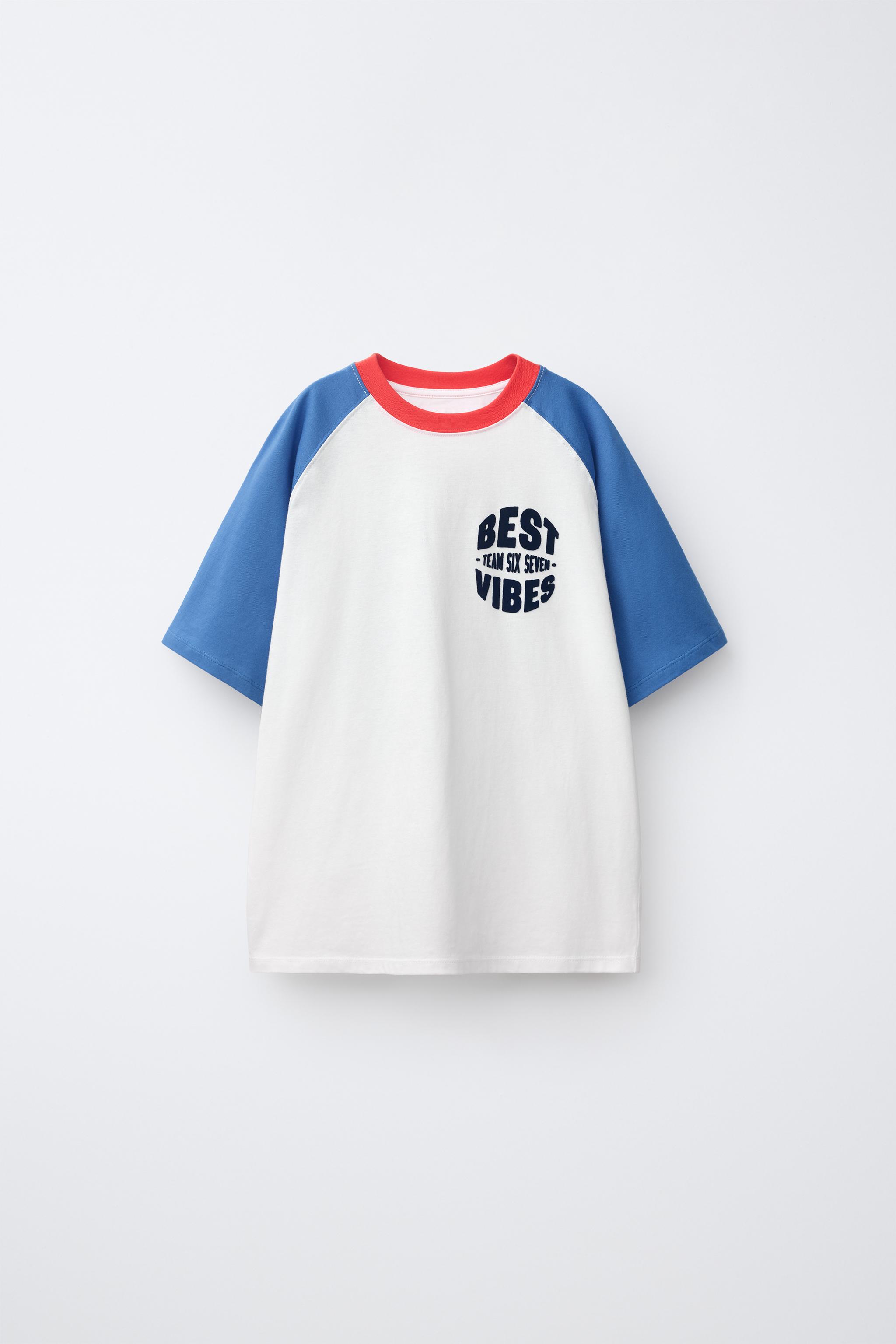 Детские футболки Zara TEAM SIX SEVEN RAGLAN T-SHIRT
