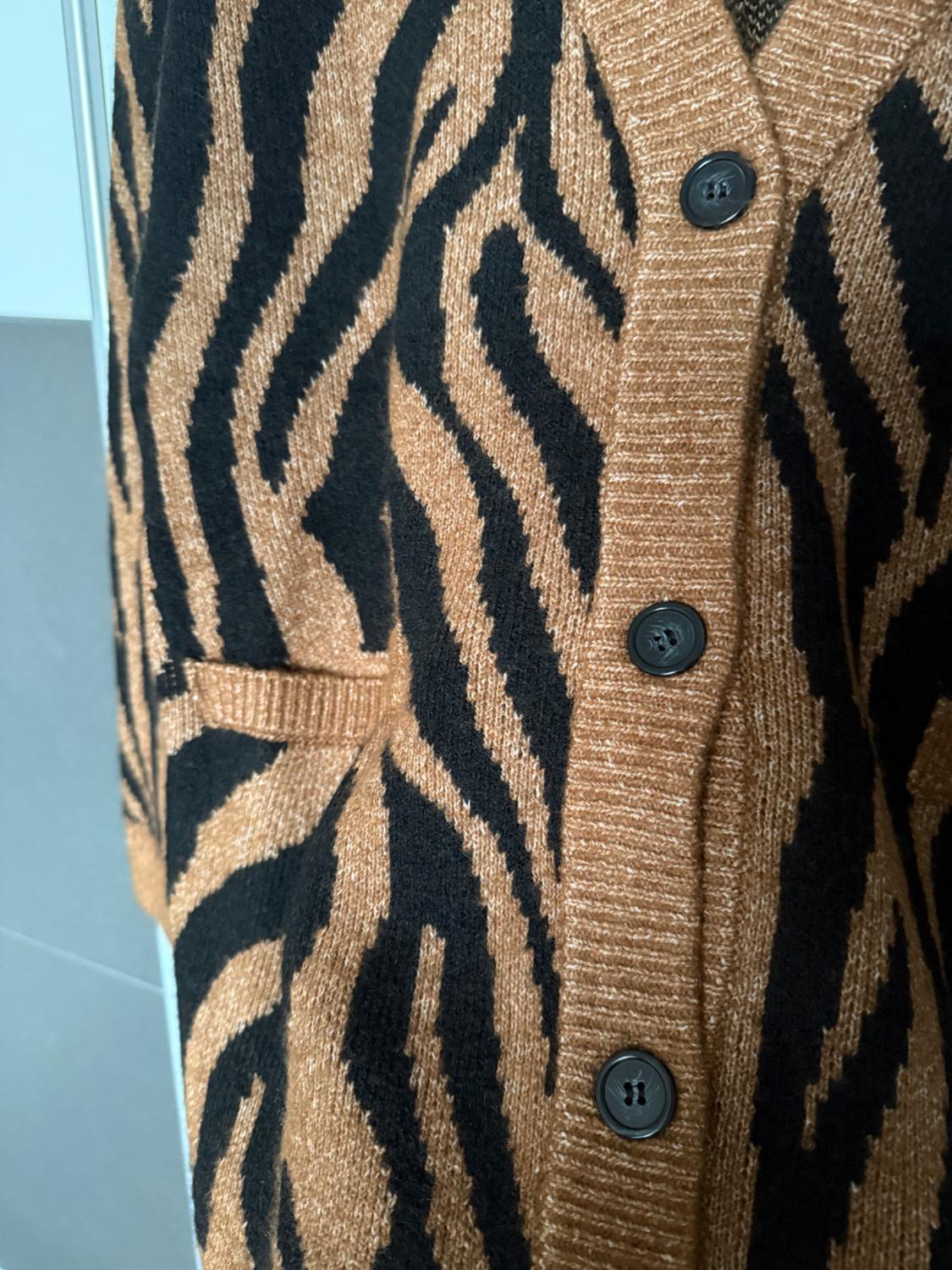 ANIMAL JACQUARD KNIT JACKET - Image 5