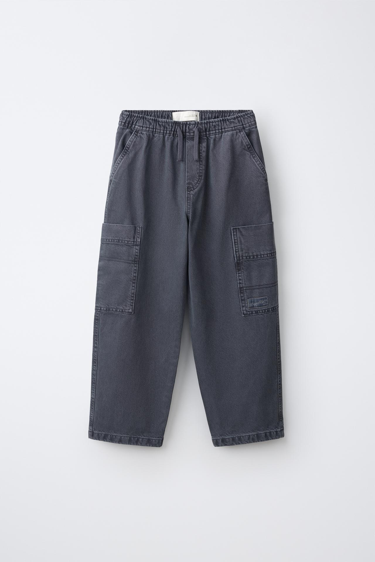 FLUID CARGO PANTS — Blue