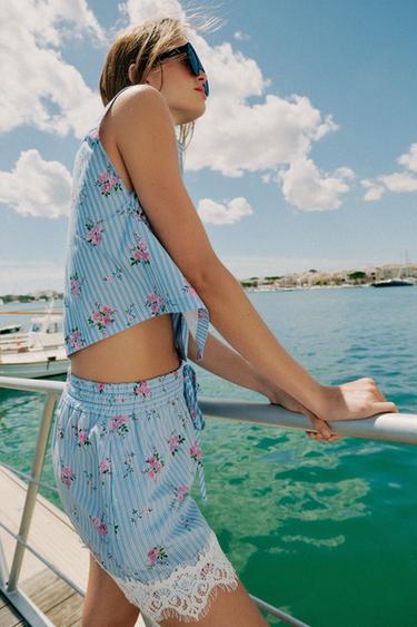 STRIPED SLEEVELESS SHIRT - striped by Zara - Image 3