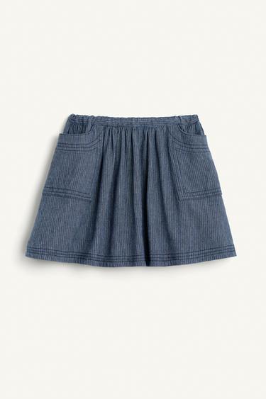 STRP SKRT 15 - Azul-marinho-escuro da Zara