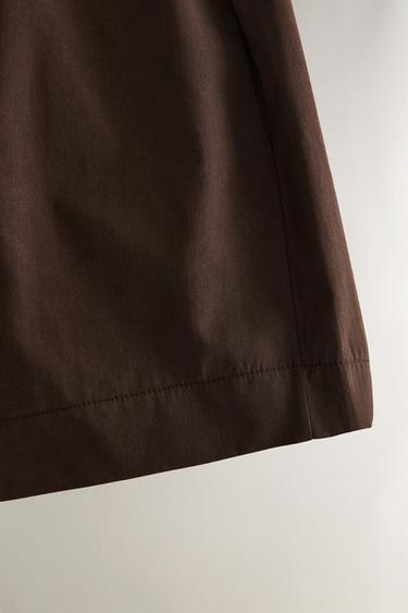 SHORT COTON - Marron de Zara - Image 4