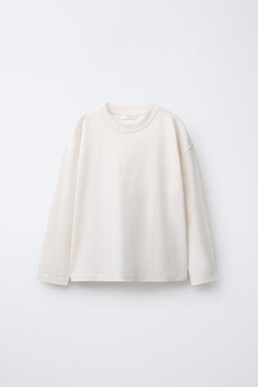 LOT DE TROIS HAUTS UNIS - Écru / Vert de Zara - Image 1