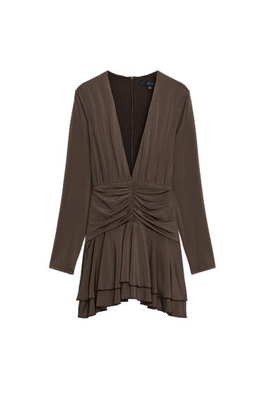 DRAPED WAIST PLAYSUIT DRESS