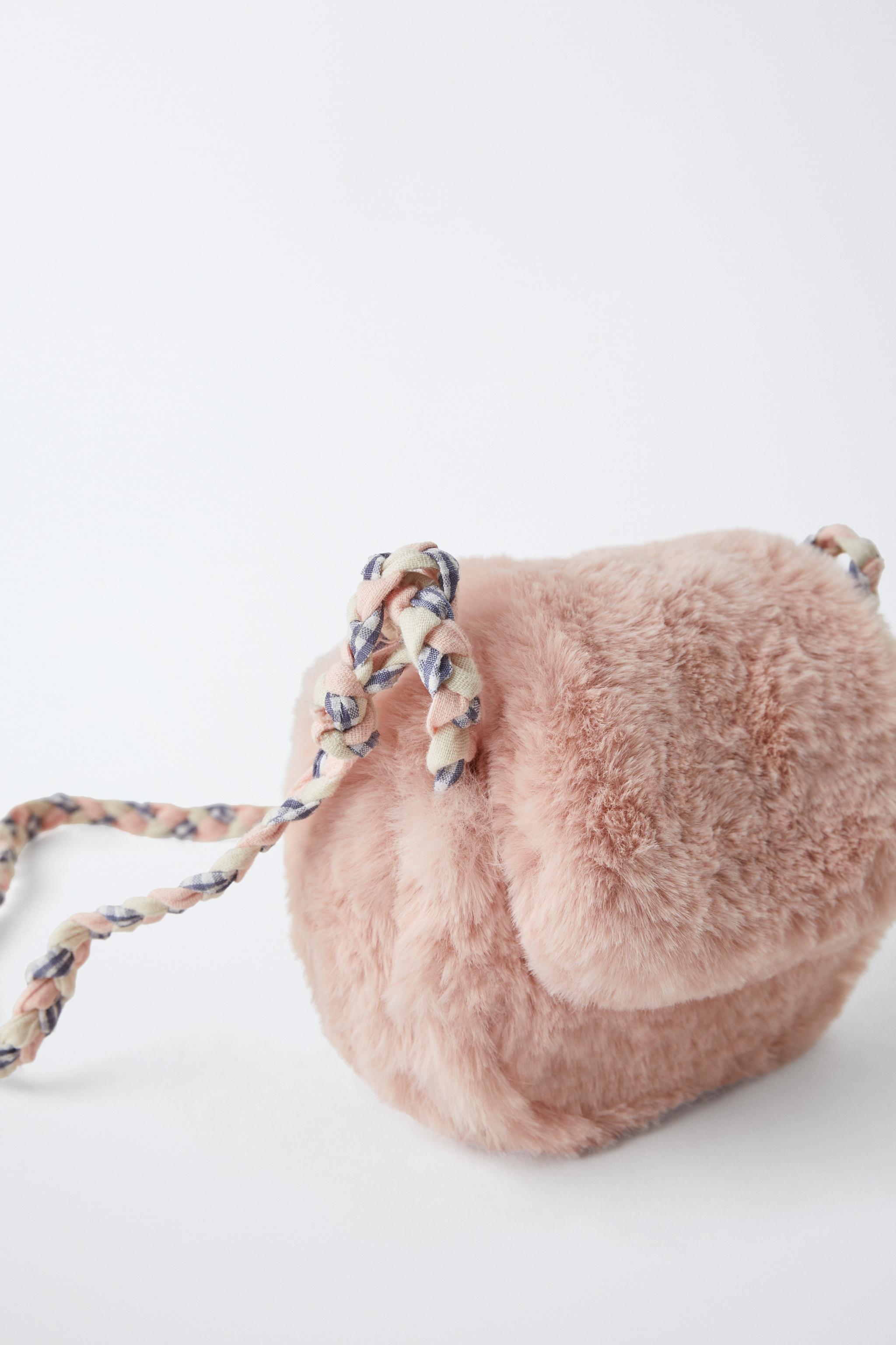 ソフトリアルファークロスボディバッグ - ピンク | ZARA Japan