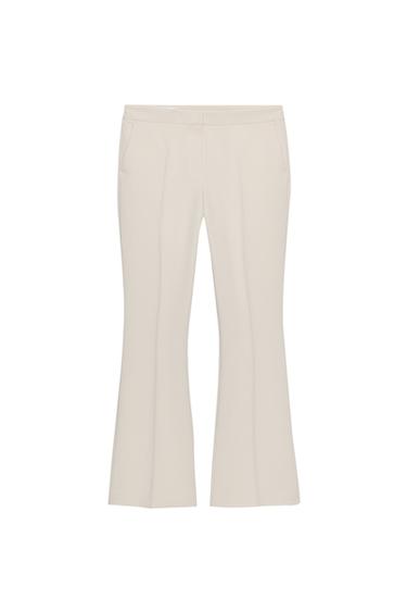 Zara FLARE PANTS - Ivory