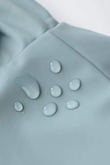 BLOUSON GOMMÉ DÉPERLANT - Gris / Bleu de Zara - Image 6