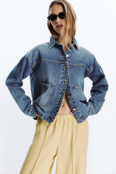 WIDE-LEG SEAM TROUSERS - Yellow by Zara - Image 2