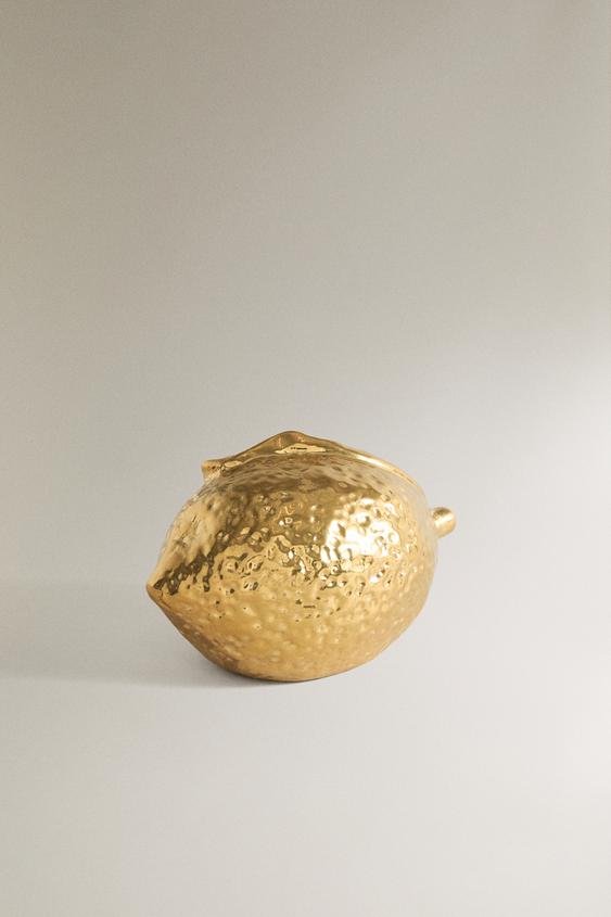Zara LEMON DECORATIVE OBJECT | MARISA BERENSON - Golden - Image 0