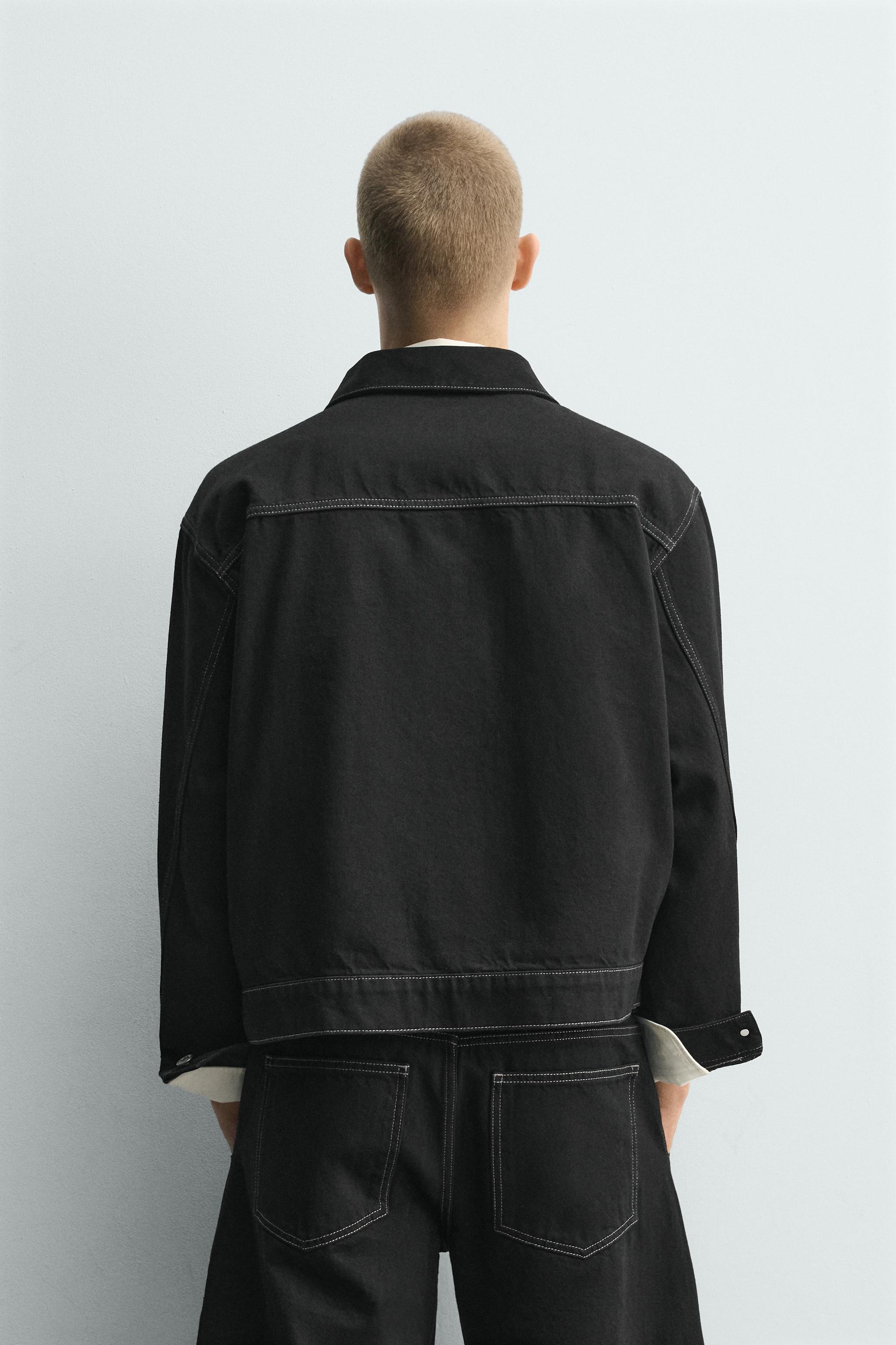 BOXY FIT FIREMAN CLASP JACKET - Black | ZARA United States