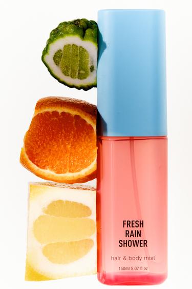 FRESH RAIN SHOWER HAIR & BODY MIST 150ML (5.7 FL. OZ). - TINTED LEATHER by Zara