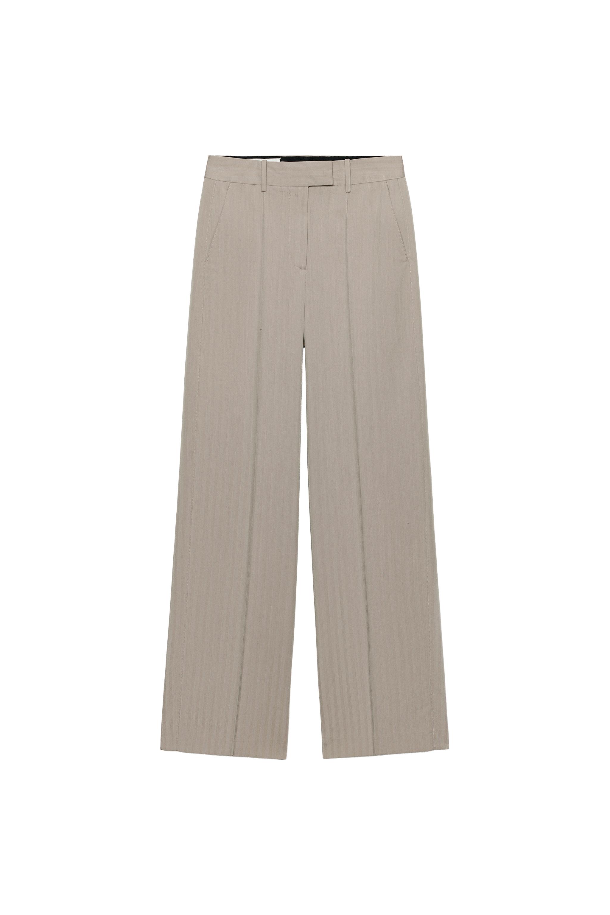 HIGH-RISE STRAIGHT-LEG PANTS