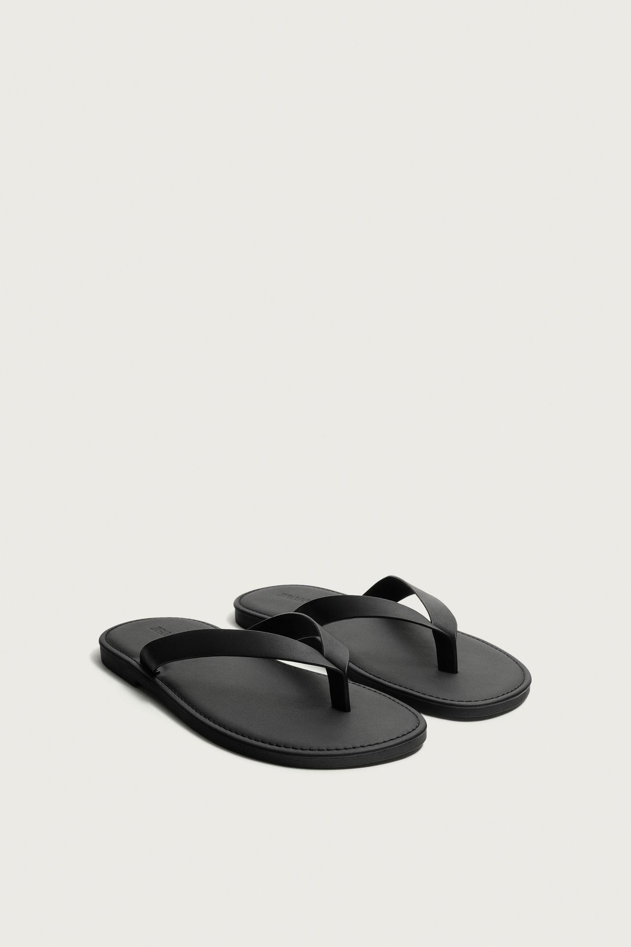 STRAPPY SANDALS — Black