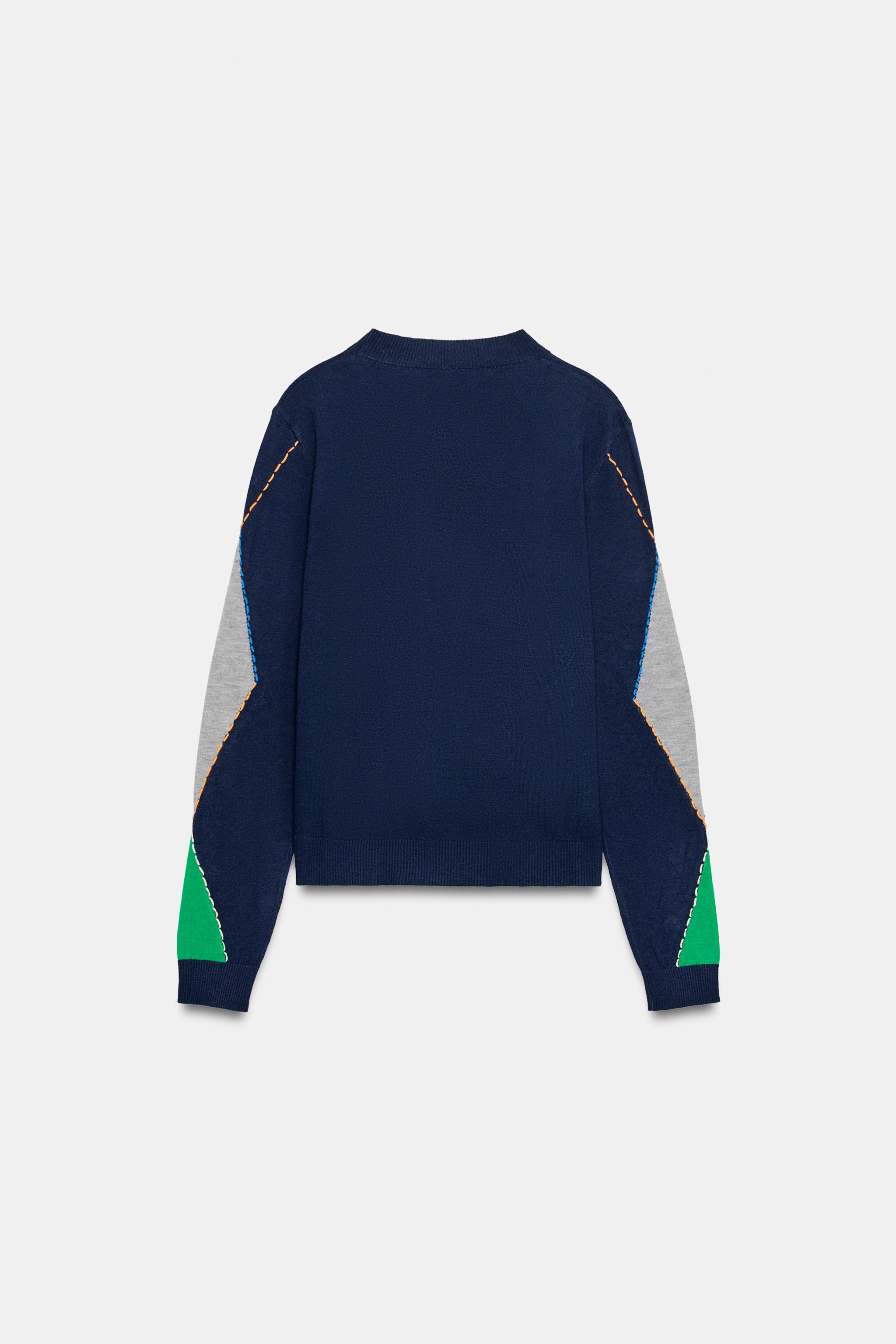DIAMOND-KNIT JUMPER