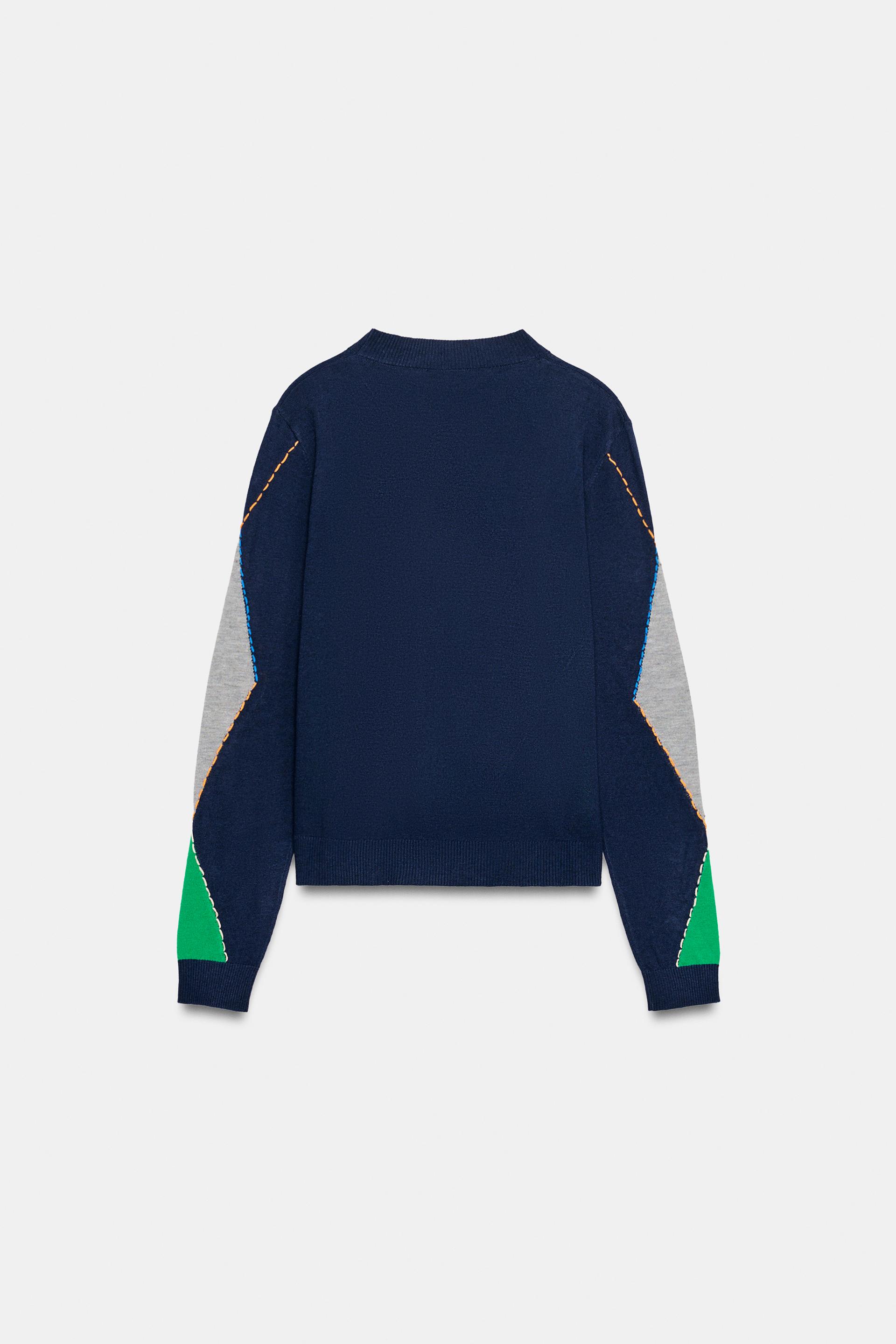 CHAMPION® X ZARA STRIPED PATCH SWEATER thumbnail 8