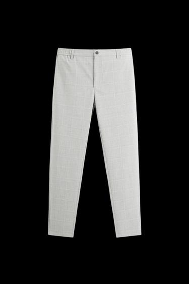 SLIM FIT COMFORT TROUSERS - Light grey by Zara - Image 0