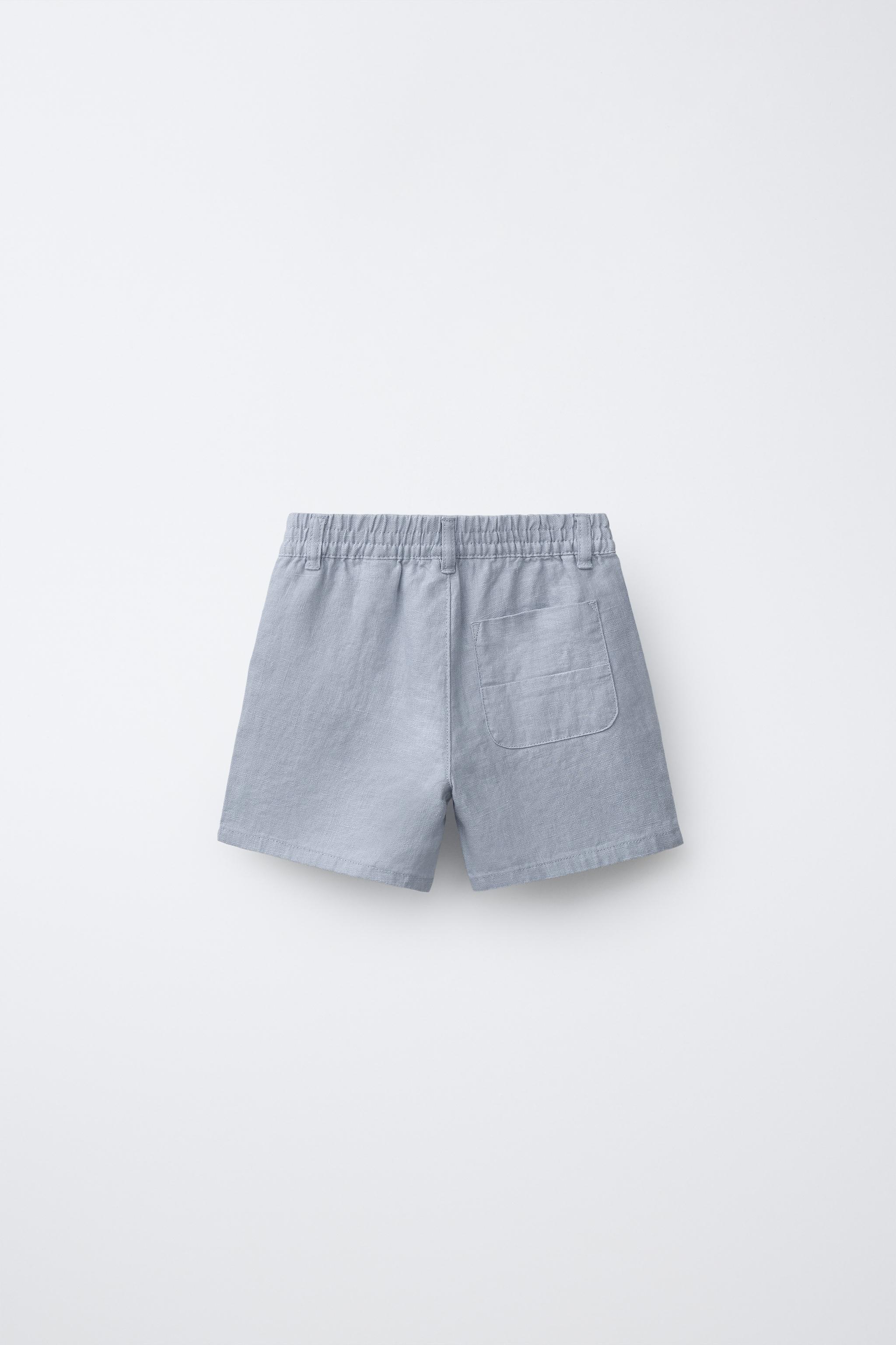 100% LINEN SHORTS