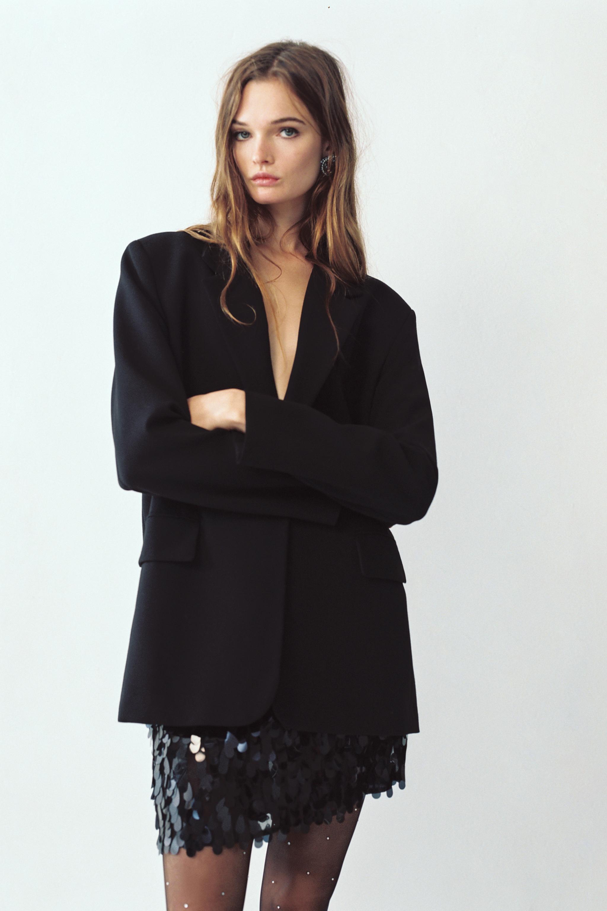 SEQUINNED MINISKIRT - Black | ZARA New Zealand