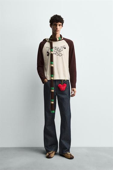 ÁO PHÔNG HÌNH HỌA TIẾT HARRY LAMBERT FOR ZARA X DISNEY - Màu nâu từ Zara - Hình ảnh 0