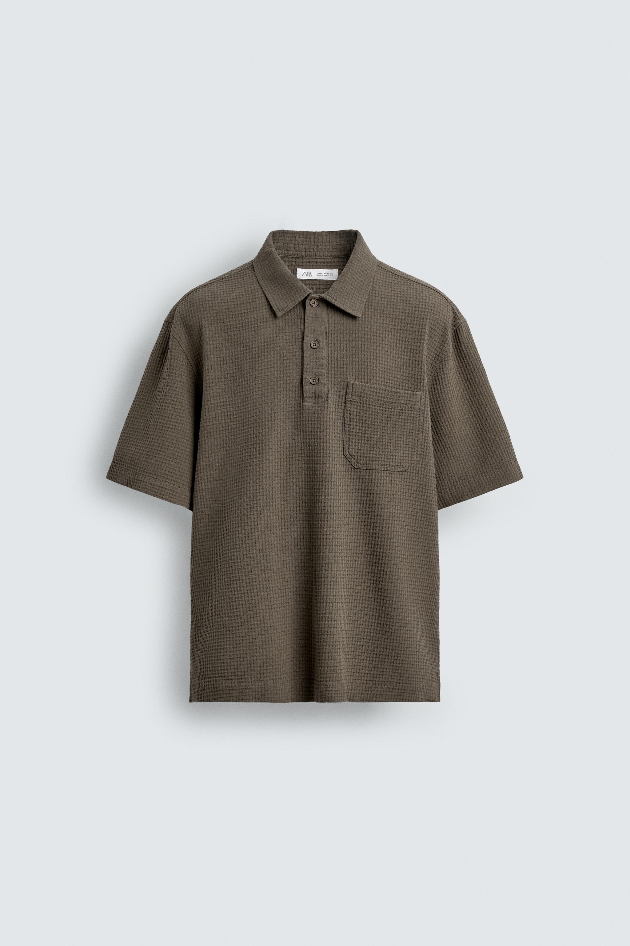 TEXTURED POLO SHIRT